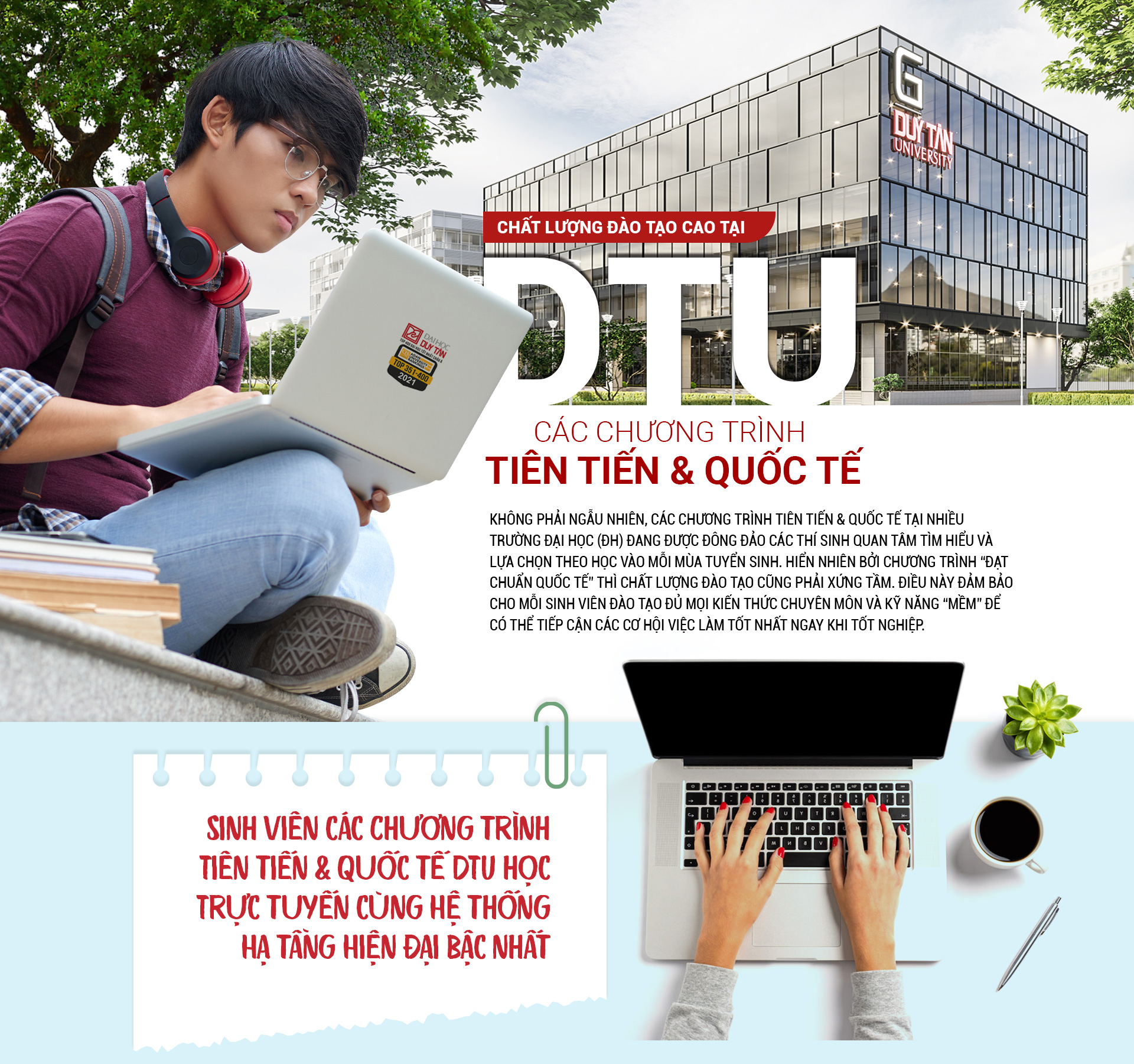 Chất lượng đào tạo cao tại DTU: Các chương trình tiên tiến và quốc tế Cover-des